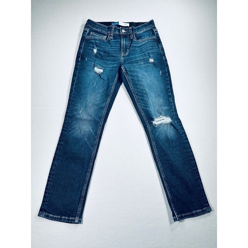 Old Navy Slim Built-In Flex Distressed Jeans Men’s 29x30 Blue Denim Pant NWOT